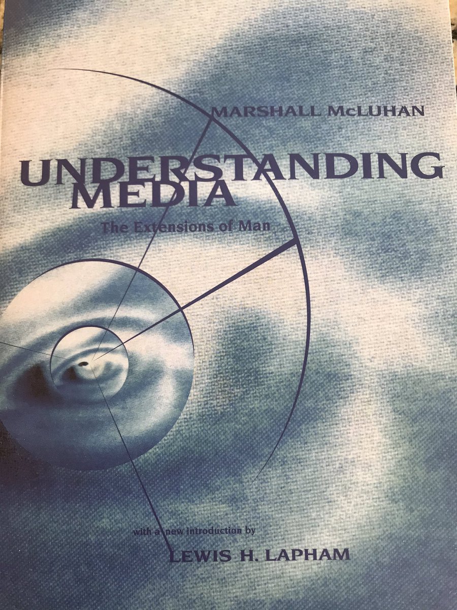 DJAngier's tweet photo. I’ve found the majority of Marshall McLuhan’s #UnderstandingMedia (1964) difficult to understand or just frustratingly ponderous & poorly organized.
But every now & then it delivers a stunningly prescient bit of insight that looks like genius from today’s perspective (2nd para). https://t.co/mRjw4v77ne