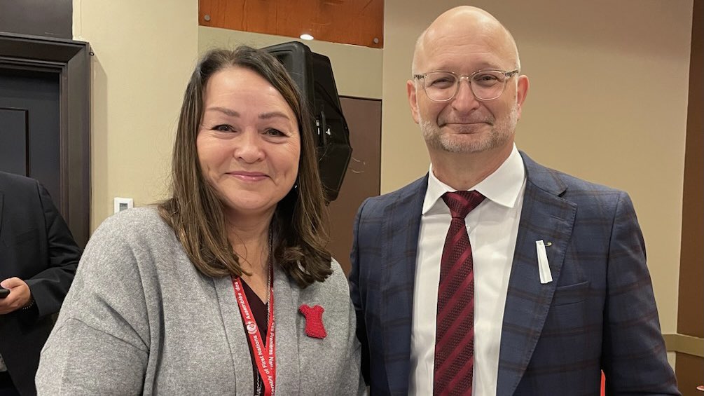DavidLametti's tweet photo. At AFN yesterday, I got to hear about what matters most to the BC Caucus. From implementing #UNDRIP, to better policing and to the need for strong action on #MMIWG. We are focused on working on this, and more — together.
#bcafn #afnsca 
@terry_teegee @BCAFN https://t.co/oGrwN4KgMo