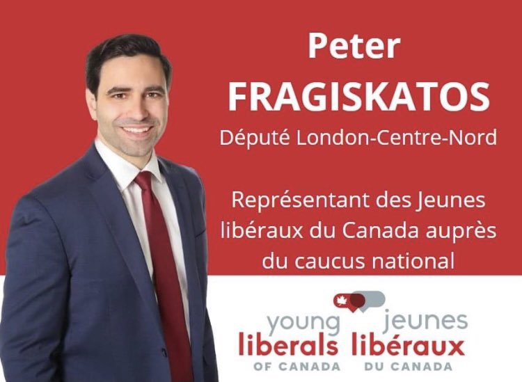 Young Liberals 🇨🇦 Jeunes libéraux (@ylc_jlc) on Twitter photo 1/ <a href="/ylc_jlc/">Young Liberals 🇨🇦 Jeunes libéraux</a> sommes heureux d’annoncer notre nouveau représentant auprès du caucus national, @PFragiskatos, député de #LondonCentreNord! 🇨🇦
Nous avons hâte de travailler avec vous pour bâtir un pays plus juste, plus vert et plus prospère pour les jeunes Canadiens. #polcan 1/ <a href="/ylc_jlc/">Young Liberals 🇨🇦 Jeunes libéraux</a> sommes heureux d’annoncer notre nouveau représentant auprès du caucus national, @PFragiskatos, député de #LondonCentreNord! 🇨🇦
Nous avons hâte de travailler avec vous pour bâtir un pays plus juste, plus vert et plus prospère pour les jeunes Canadiens. #polcan