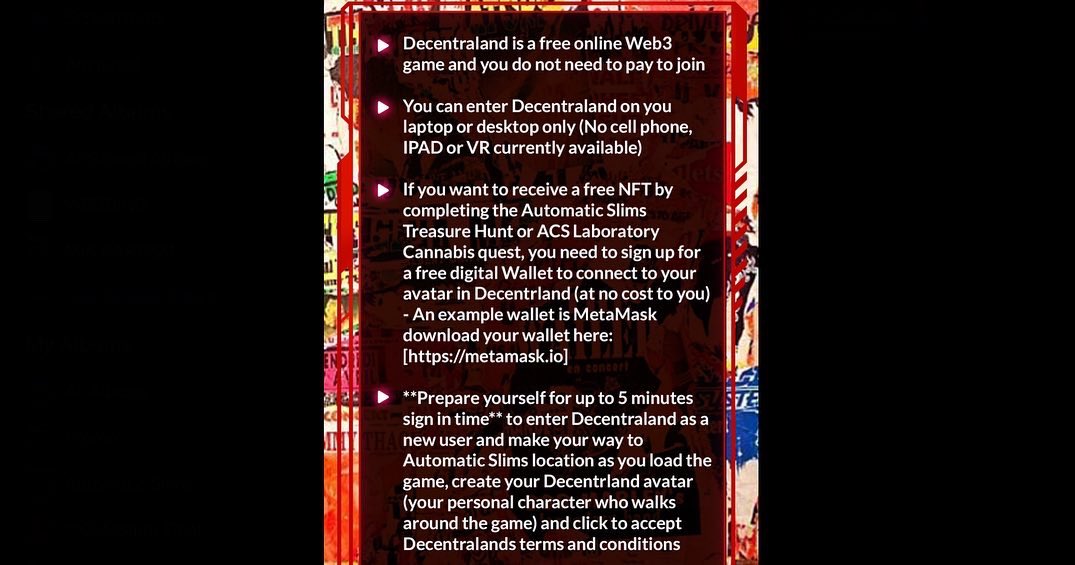 AutomaticSlims1's tweet photo. πTODAYπ Join the @YankeeKicks activation with @automaticslims1 in #decentraland a #Sneaker Store Pop-Up twin in #Metaverse of their 2 new stores in #NYC Win #NFT & #Wearables
β°Wed. Dec. 7th 12pm EST (UTC-5)
βNew to Decentraland? Scroll π for FAQs
π https://t.co/g092I13nts https://t.co/UWOtbZUyh0