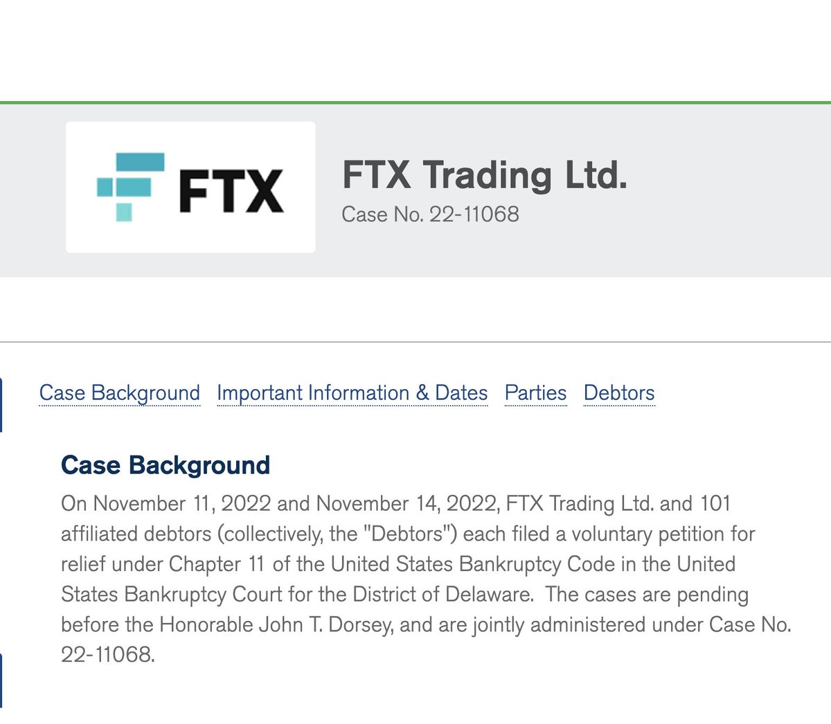 Oh look FTX hosted all the NFTs minted on their platform using a web2 API and now all those NFTs have  broken metadata and the links go to a restructuring website.