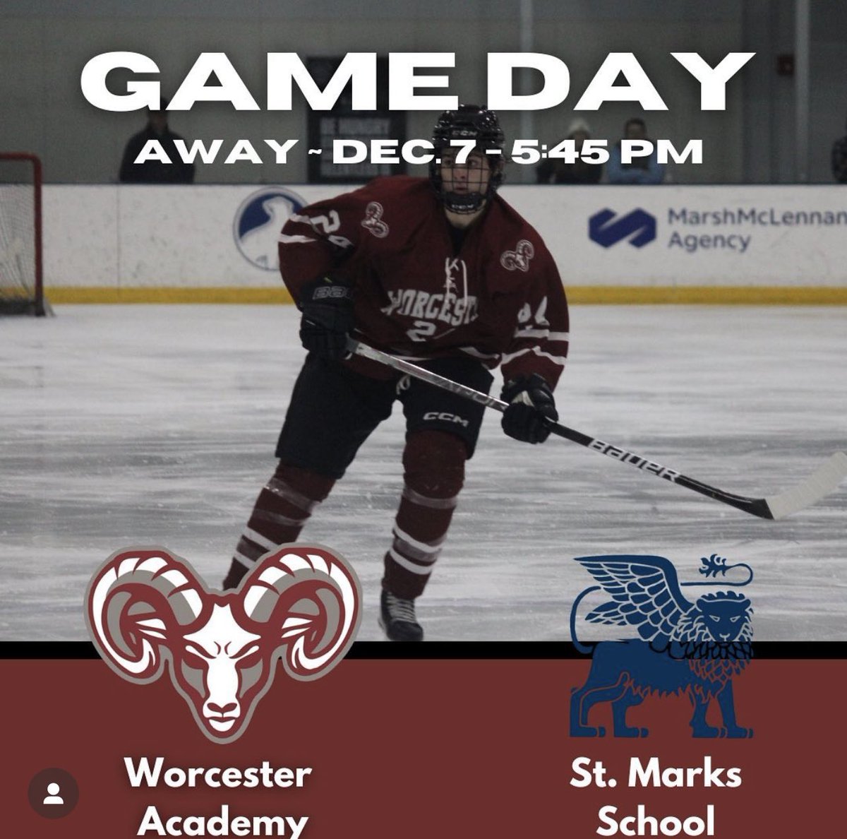 Worcester Academy Boys Hockey tweet media