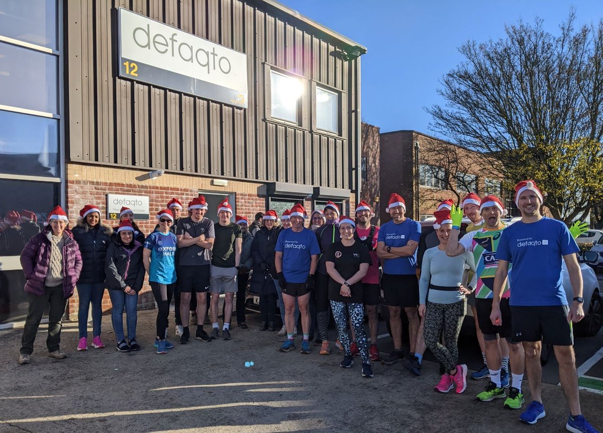 Defaqto's tweet photo. Well done to all our Santa runners and walkers yesterday.
#staffevents #teambuilding #santarun https://t.co/mrnZAwJcj2