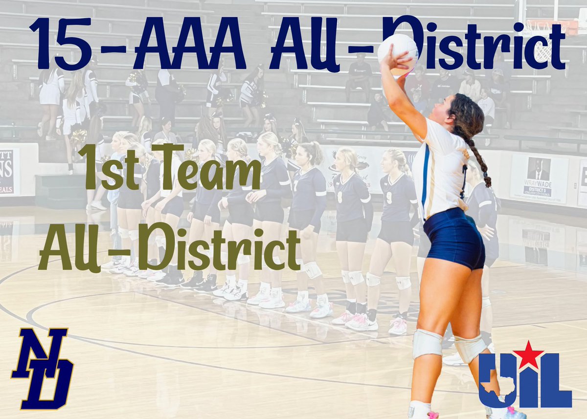 1st Team All-District- Sophie Oubre and Gaby Martinez 💙🤍
