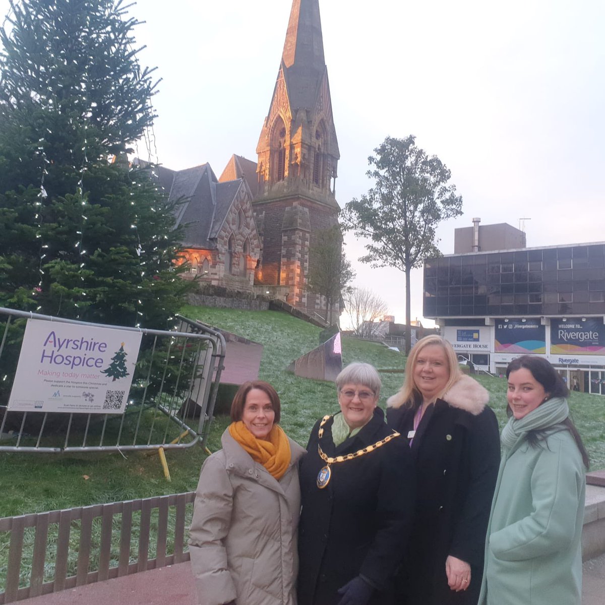 Anthea Dickson (@anthea_dickson) on Twitter photo It was frosty & cold early this morning when out to support <a href="/AyrshireHospice/">Ayrshire Hospice</a> at their #Christmas trees. I hope that many will donate as we think of others who need or are getting such specialist care. Beside the trees with banners there is a QR code that makes it very easy! It was frosty & cold early this morning when out to support <a href="/AyrshireHospice/">Ayrshire Hospice</a> at their #Christmas trees. I hope that many will donate as we think of others who need or are getting such specialist care. Beside the trees with banners there is a QR code that makes it very easy!