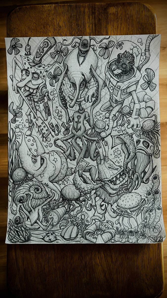 This is “El abismo de bikini” that I posted in Reddit #art #drawing #artwork #surreal #surrealart