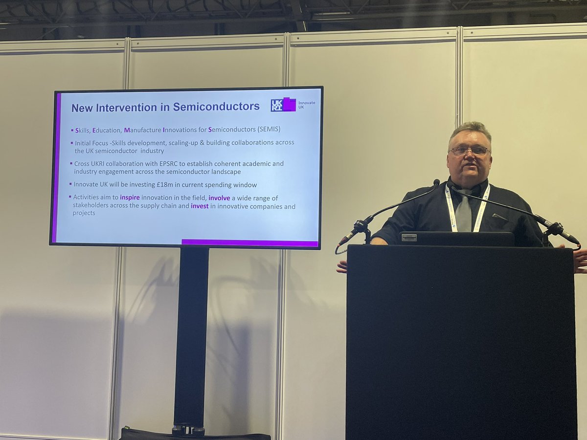 simon_ict's tweet photo. Funding and support for UK Semi Conductors coming soon, #innovateuk at #spiephotonex https://t.co/LYUZ1YiACd