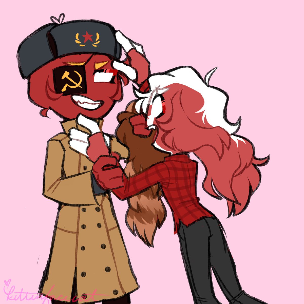 「Hidden long hair-#countryhumans #country」|CH and YB Obsessed rnのイラスト