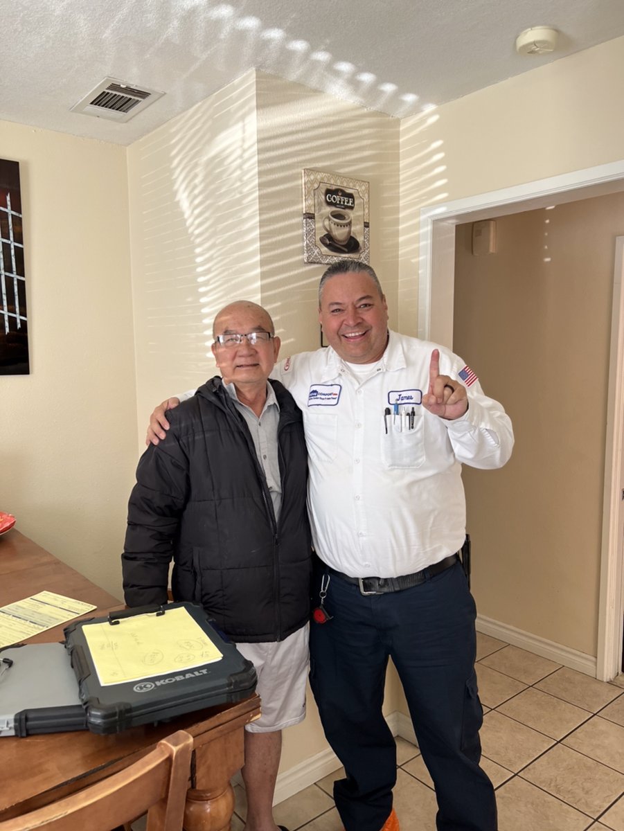 HomeComfortUSA's tweet photo. Taking great care of every wonderful customer we have and providing guaranteed satisfaction is what we do best! How can we make you smile today?
#smile #dedicatedtoserving #comfort #ComfortGuys #greatservice #satisfactionguaranteed #heatingandcooling #socalhvac https://t.co/51Wi6uc695