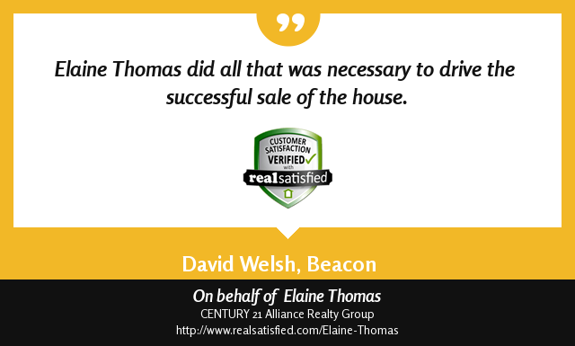 Guess who just received a new testimonial? realsatisfied.com/Elaine-Thomas via <a href="/realsatisfied/">RealSatisfied</a>