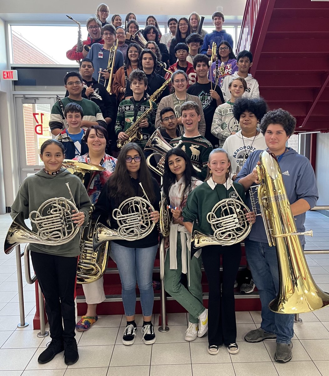 SplendoraHigh's tweet photo. These students, plus 11 more, will be traveling to Tyler, Texas on January 7th to audition for the ATSSB All-State Band. Again, this is a huge honor, and the directors are proud of their individual efforts! #ALLGROWTH #CultivatingExceptionalPeople https://t.co/Cqz6N8DOYH