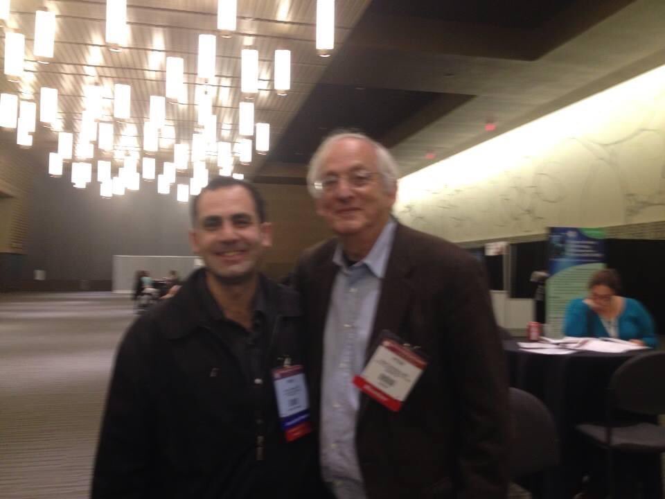 Dr_AmerZeidan's tweet photo. @ASH_hematology meetings are not only about research/education, but also to build connections & meet people you look up to. In #ASH2013 I ran into #MDSsm legend Dr Peter Greenberg & I couldn’t hold excitement to ask for a photo with him like a Hollywood celebrity! #ASH2022 #ASH22 https://t.co/3LtEphMhDt