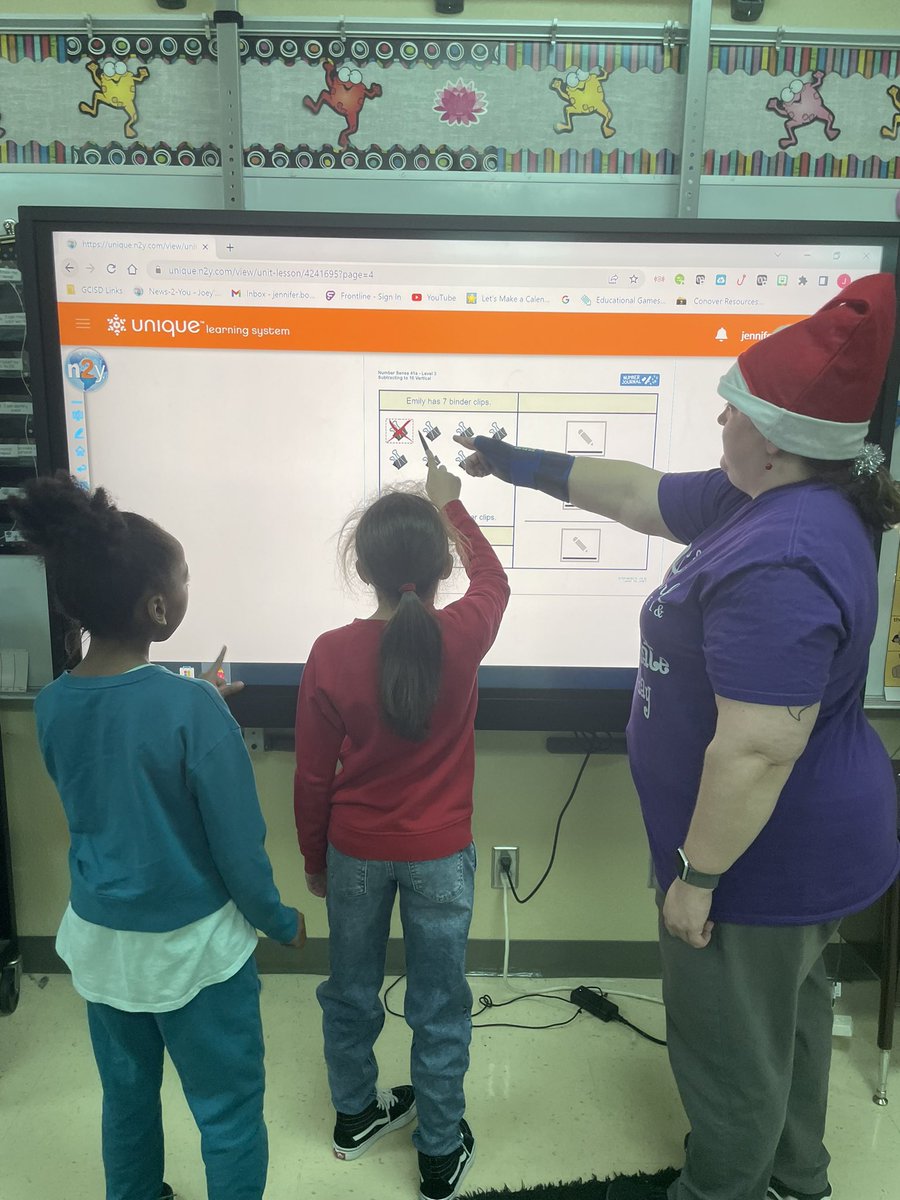 We are learning subtraction here at the Creek! #teamBCE