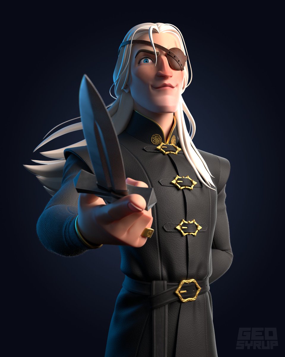 geosyrup3d's tweet image. Aemond Targaryen ⚔️🐉 #HouseOfTheDragon