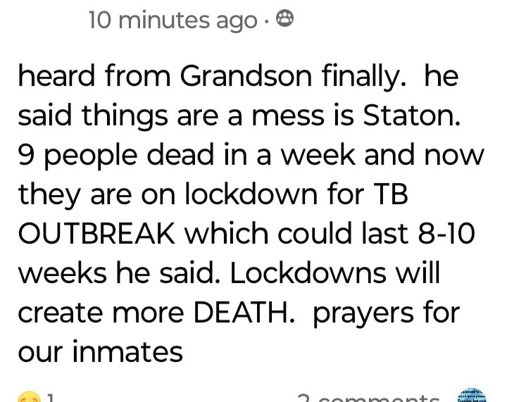 ALERT: 

 This is crazy, crazy, crazy. The Alabama prison system has long since been a failed institution. We need assistance down here because something needs to be done to stop these deaths.