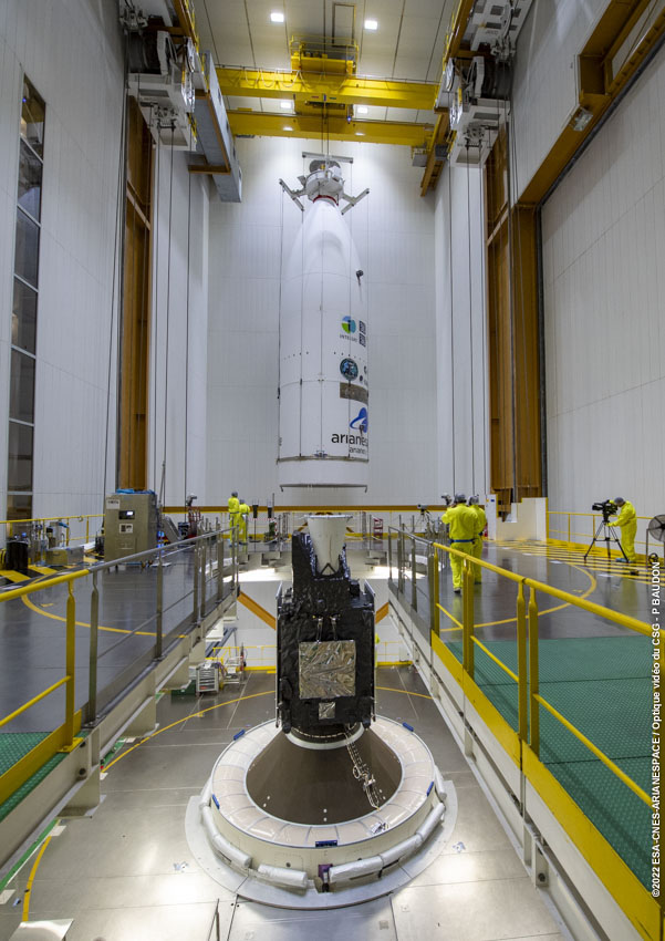 Encapsulation is complete!
The #MTGI1 satellite is now awaiting launch inside the #Ariane5 rocket that will bring to space. 
Here's what the launch timeline will look like: 
esa.int/Applications/O…

Next Tuesday I will be at Europe's spaceport to bid the satellite farewell 🚀