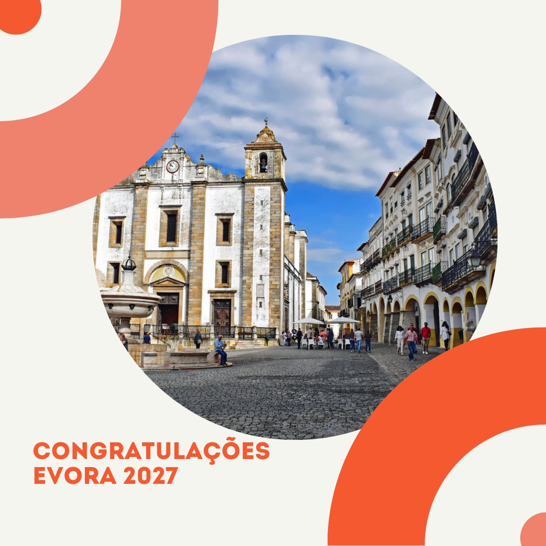 Rouen2028's tweet photo. Félicitations @evora2027 qui devient aujourd'hui la Capitale européenne de la culture 2027 au Portugal. #rouen2028 #ecoc 

🇵🇹Parabéns @evora2027 por se ter tornado hoje a Capital Europeia da Cultura 2027 em Portugal. https://t.co/DyyYYcRa2V