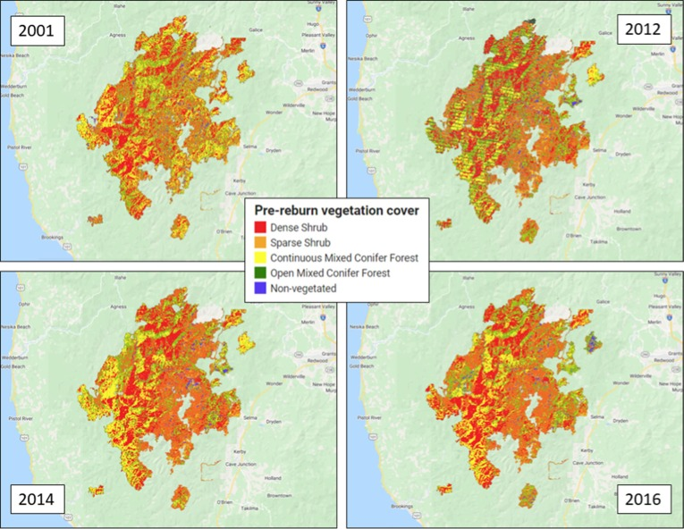 mikewulder's tweet photo. Investigates locations with multiple burns using #Landsat and #LandTrendr. Link reburn severity to post-fire veg recovery rates. #forestrecovery #GEE
Weber et al. Vegetation recovery rates provide insight into reburn severity in southwestern Oregon, USA.
https://t.co/Bos80SQy1T https://t.co/erZUGxEORP