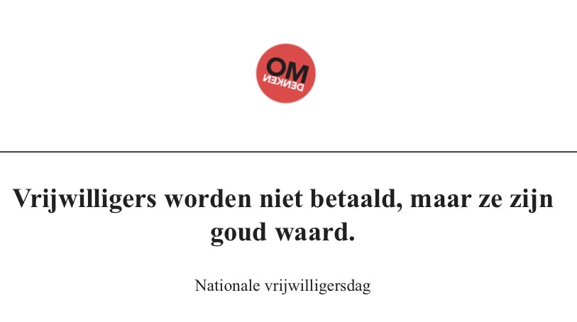 #Nationalevrijwilligersdag #goudwaard