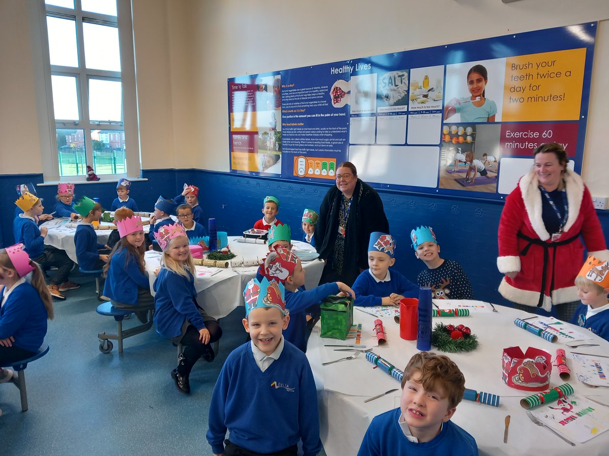 What a deliciously, scrumptious Christmas Lunch! The children and adults thought that it was incredibly tasty and they had so much fun! Thank-you to Mrs Simmons, Mrs Joynes, Mrs Moody and <a href="/mellorscatering/">Mellors Catering Services</a> (Part 4 of 4)
