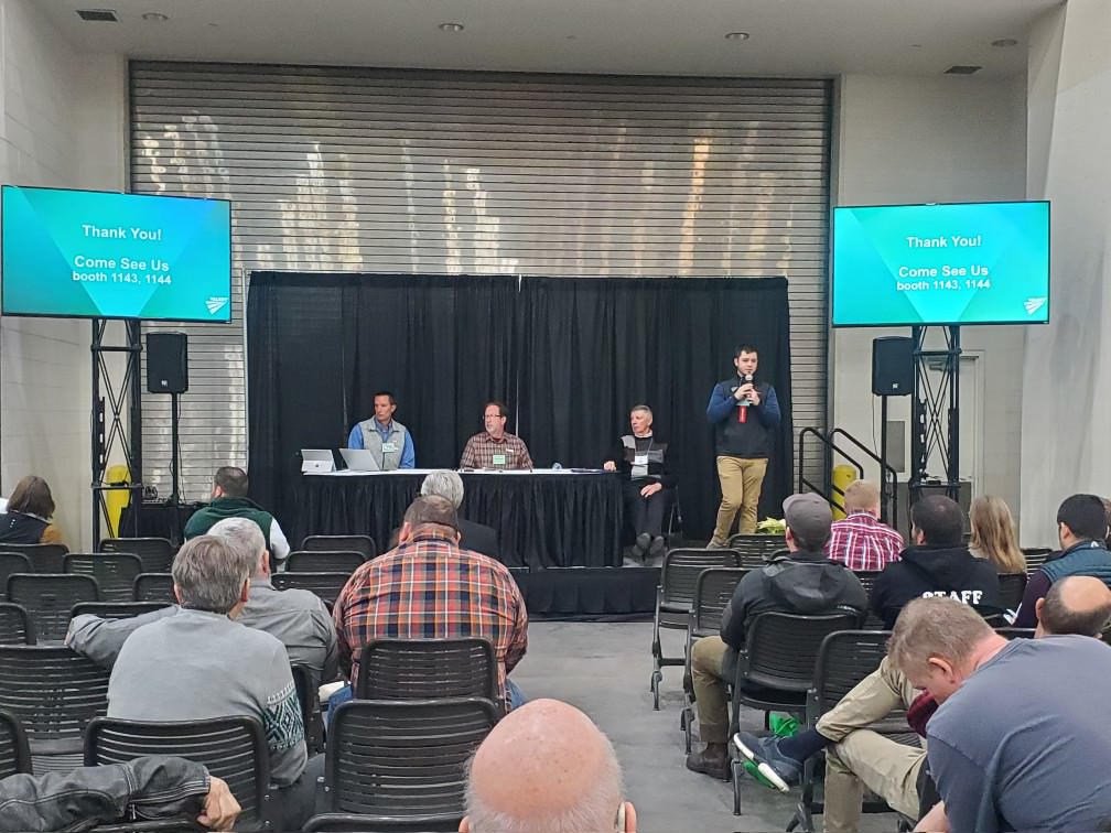 ValentUSA's tweet photo. We are excited to be at #GLEXPO this week. Be sure to stop by the Valent stage today and tomorrow to hear from Valent U.S.A. experts. Don't forget to stop by our booth to register for a chance to win a tool bench in tomorrow's drawing at noon. #sustainableAg #IAMEXPO https://t.co/xNPaixip3w