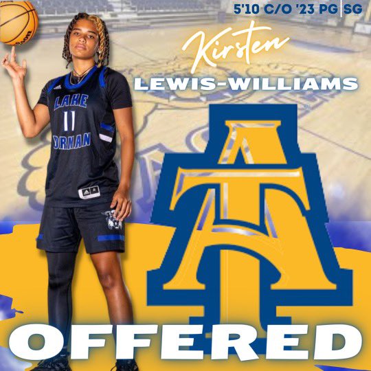 Lake Norman Girl's Basketball (@lnhsgbb) on Twitter photo Congratulations <a href="/Kirsten_Lewis21/">Kirsten Lewis-Williams</a> on your offer to <a href="/LadyAggieBall/">Lady Aggie Ball</a>!
<a href="/LadyAggiesHC/">Tarrell Robinson</a> <a href="/LKNImages/">LKN Images by Kathleen Martin Photography</a> <a href="/LKNAthletics/">LKN Athletics</a> @LNHS_Athletics <a href="/CghrMedia/">CGHRMedia</a> <a href="/InsiderExposure/">InsiderExposure</a> <a href="/BMazeElite/">B. MAZE ELITE AAU</a> Congratulations <a href="/Kirsten_Lewis21/">Kirsten Lewis-Williams</a> on your offer to <a href="/LadyAggieBall/">Lady Aggie Ball</a>!
<a href="/LadyAggiesHC/">Tarrell Robinson</a> <a href="/LKNImages/">LKN Images by Kathleen Martin Photography</a> <a href="/LKNAthletics/">LKN Athletics</a> @LNHS_Athletics <a href="/CghrMedia/">CGHRMedia</a> <a href="/InsiderExposure/">InsiderExposure</a> <a href="/BMazeElite/">B. MAZE ELITE AAU</a>