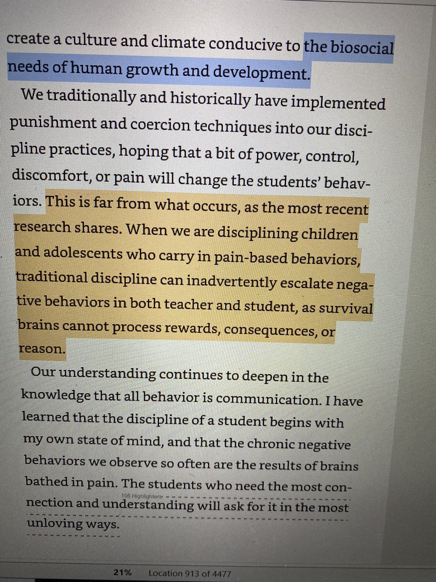 therobinsonread's tweet photo. Chapter 2 of #ConnectionsOverCompliance filled with #StickyPoints that are resonating on a deep level @NLESDCA How often have our #DisciplinePractices “inadvertently” escalated neg. behaviours? #WhenWeKnowBetter #WeCanDoBetter @SISNLESD @CSHBTNLESD @desautels_phd @robynfoley85 https://t.co/WwBbZm7Uxt