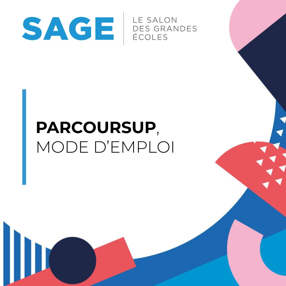 [CONFERENCE] 
« Parcoursup, mode d'emploi » : 
À retrouver au Salon des Grandes Ecoles, le samedi 10 décembre au Carrousel du Louvre à Paris ! 
👉sage.groupelemonde.fr
#SalonSAGE