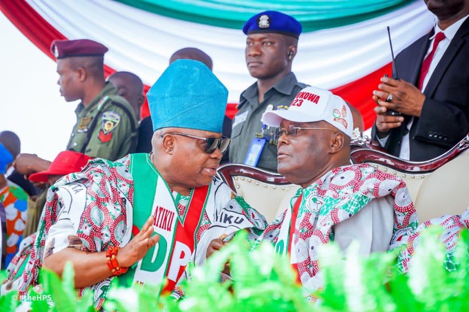 FrancisAdeboye's tweet photo. Since 2011, PDP hasn’t won a presidential election in Osun. In 2015, PDP lost by 100k margin & by 10k in 2019.
During the same period, PDP was opposition in the state until recently that Gov. Adeleke was sworn in & PDP got back to power.
Come 2023, we’ll #RecoverOsunWithAtiku. https://t.co/LPXV8HGW33