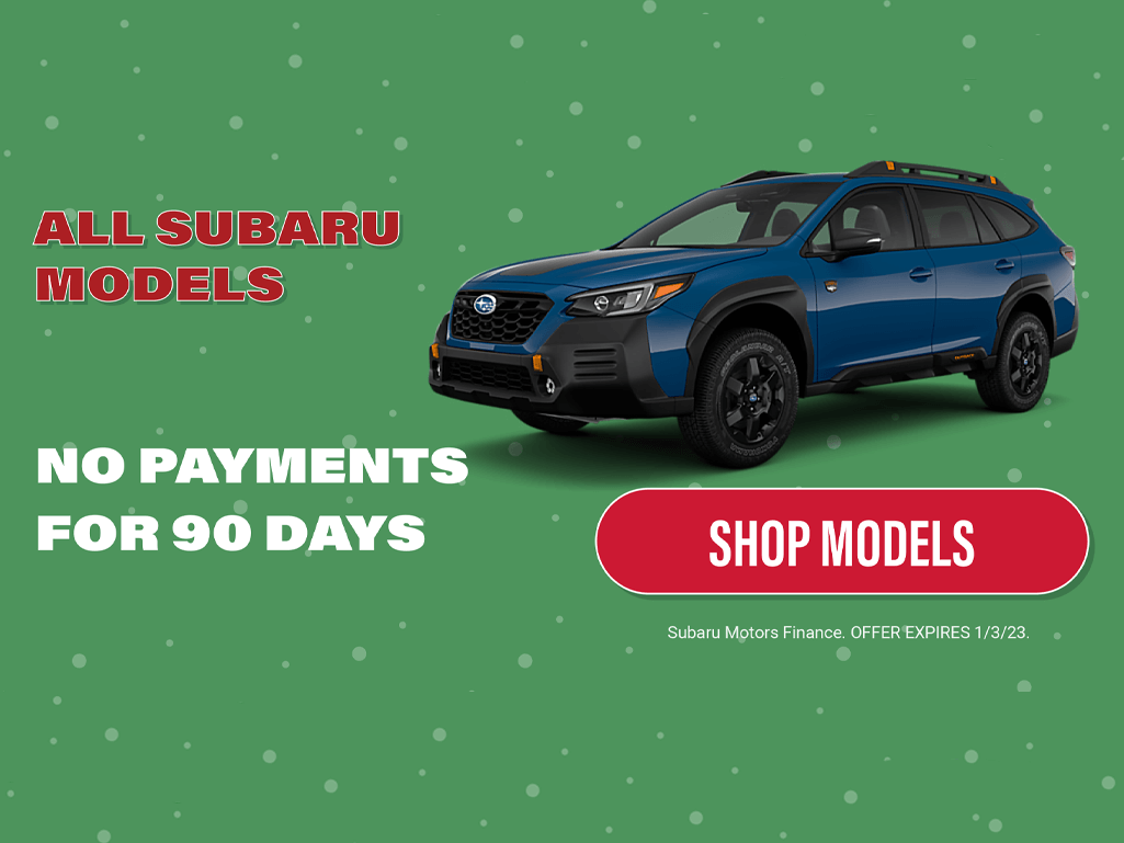 SubaruofDayton's tweet photo. Sign then Drive for the Holidays with No Payments for 90 days on all Subaru models. Save $2,700 when you purchase the 2023 Subaru Outback. Offers available during the Dashing Through the Deals Sale Event only at Subaru of Dayton. 🎄🥳
Shop here 👉 https://t.co/DfZ9WhictM https://t.co/P6GSNLzK4D