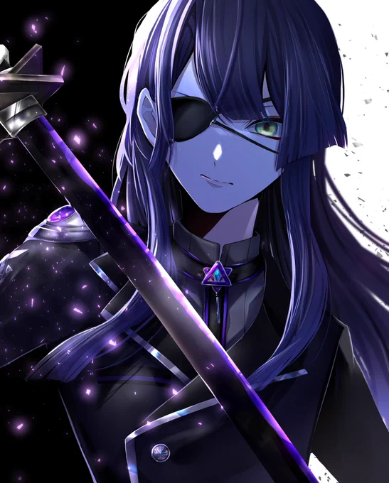#長尾百景主の癖により眼帯つけてます 