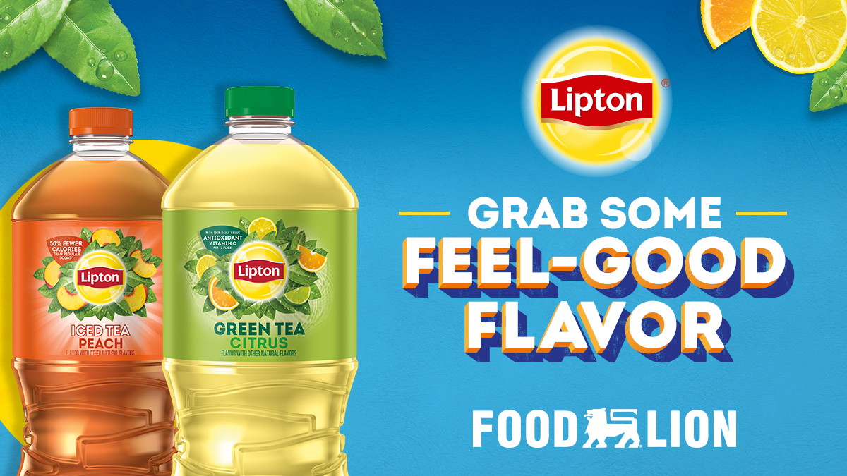 Save 50¢ when you buy one Lipton 64 oz. jug! Load coupon: food-lion.co/3FvRzay