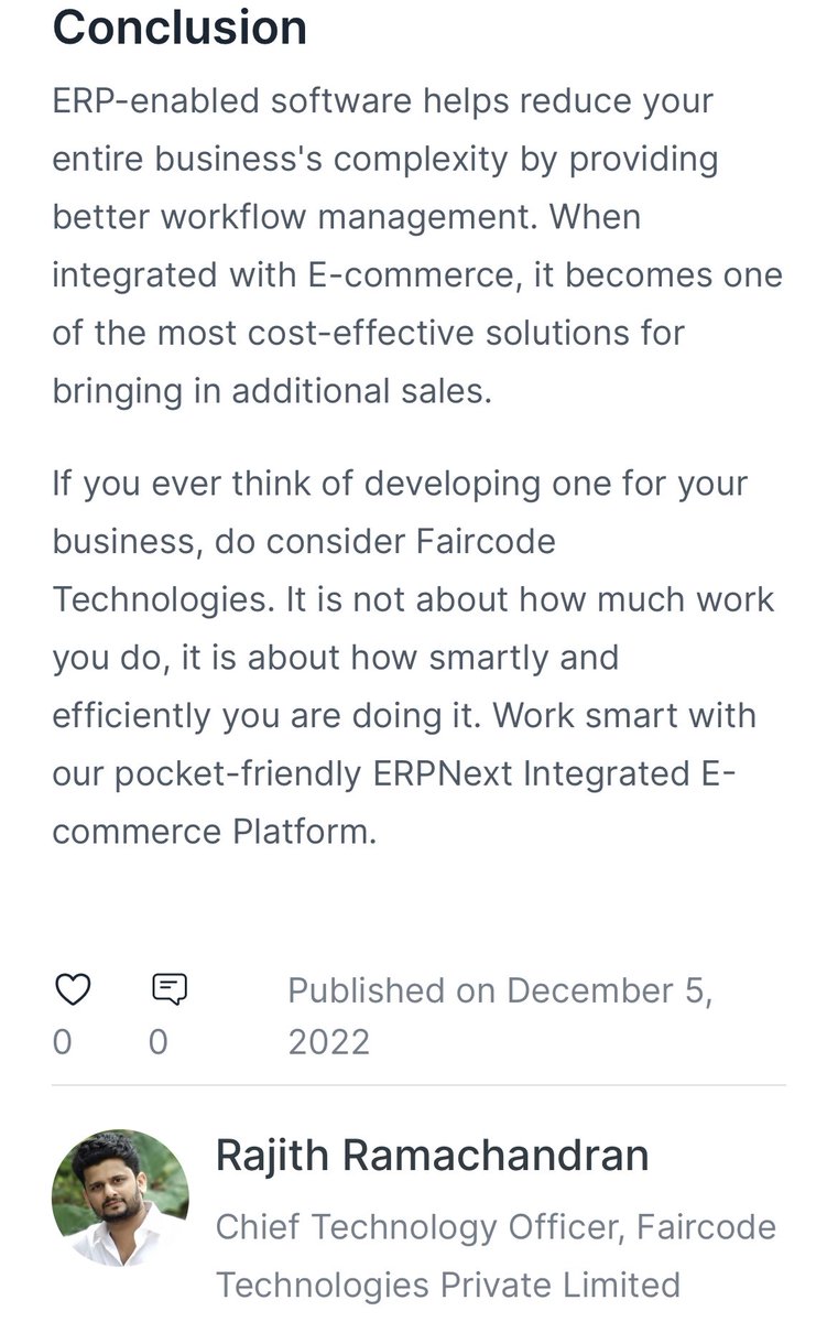 rajithrchandran's tweet photo. Why should you choose ERPNext for your E-commerce Website?

One of our success stories is on the ERPNext community stories.

https://t.co/JqIvZZiDx6

#ERPNext #faircode #Vivitra #community #commerce #success #pharmaceutical #ecommerce https://t.co/xs4hjDe36t