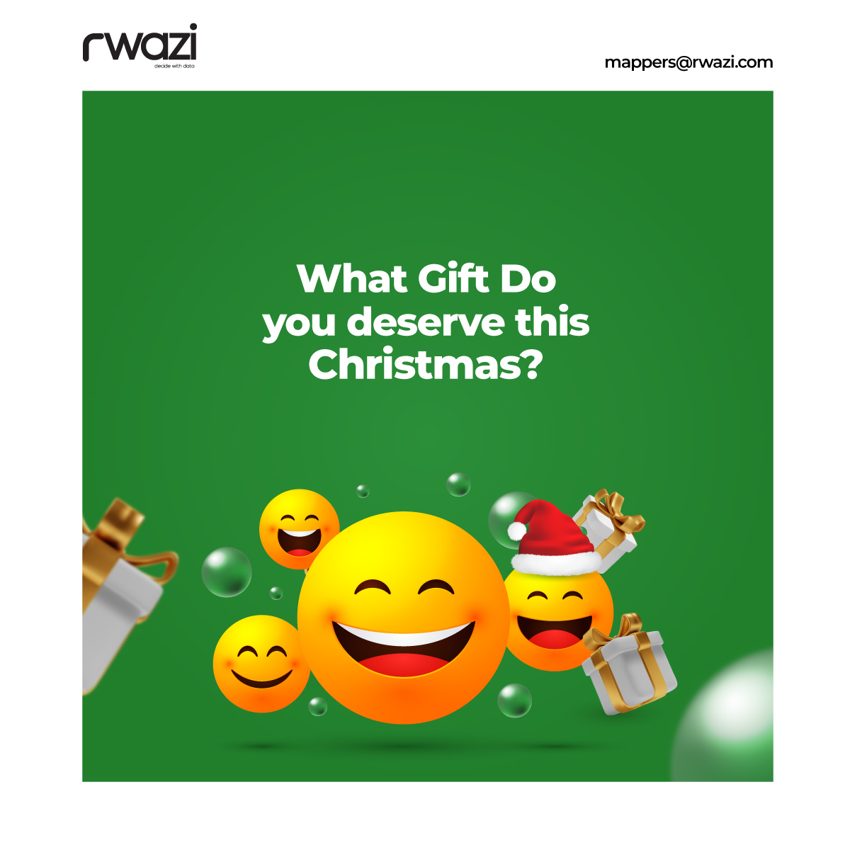 What 🎁 do you deserve this 🎄?
Let us know with just 3 emojis what gift you deserve. You never know, Santa 🎅 might be watching😀
....ho ho ho 

#money or #bitcoin or #Christmasgifts