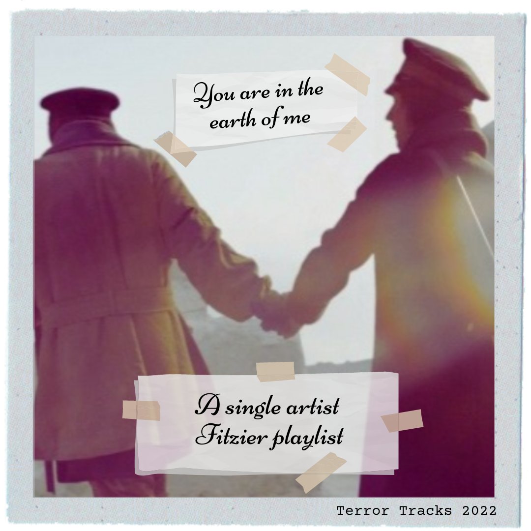 You are in the earth of me - a Fitzier playlist performed by The Amazing Devil. #TerrorTracks

A relationship born of boredom and despair; a painful journey to sobriety; a new beginning; and—the inevitable end. Brace yourself. (bonus trans James)
open.spotify.com/playlist/2jrFj…