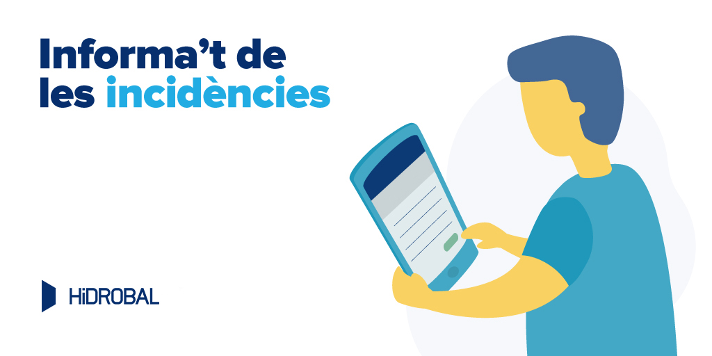 🚱 No tens aigua o surt amb poca pressió?

📞 Informa't de les incidències al telèfon 900 100 513 (atenció 24 h) o consulta aquest mapa: hidrobal.net/ca/mapa-de-obr…