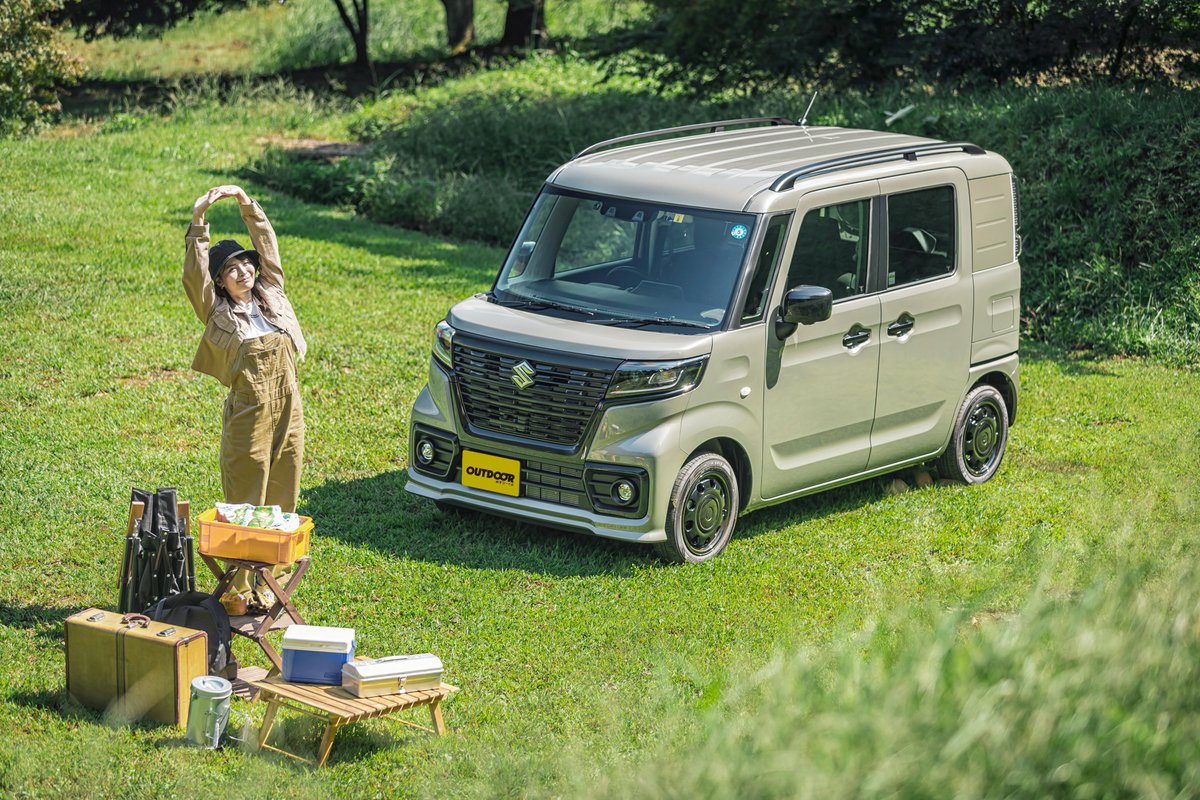aso_vehicle's tweet photo. スペーシアベースはソロキャンでも ファミキャンでも活躍します😄
#spaciabase #suzuki #suzukuspaciabase #スペーシアベース #スズキ #軽自動車 #軽キャン #軽アソビ #春菜めぐみ #めぐにゃん #レザークラフト #車内工房 #あそびーくる #outdoorあそびーくる @outdooraso_vehicle @megumilk02 https://t.co/OdSyxDebUN