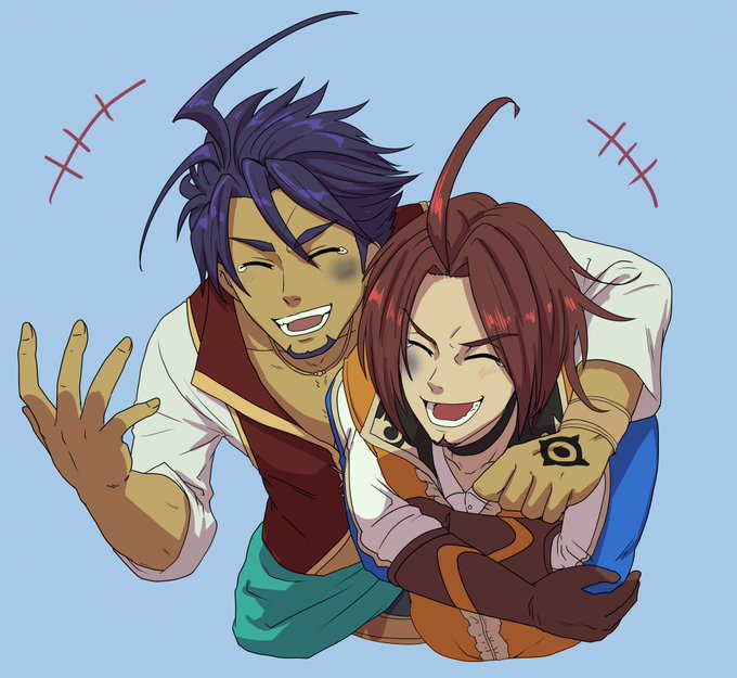 パイモン勝利モーションありがとう…本当にありがとう…ダムロック………(過去絵です) #ソロモン感謝祭 