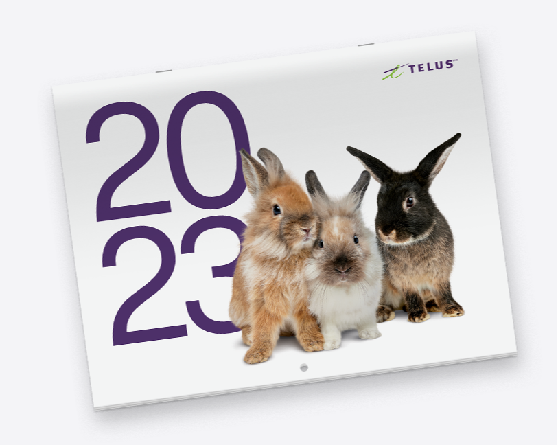 Stevehammond's tweet photo. Je n’arrive pas à croire que nous sommes presque en 2023! Les calendriers @TELUSfr sont gratuits pour les clients de TELUS. Commandez le vôtre à https://t.co/ZTElOIqgUR et admirez les animaux-vedettes pendant 365 jours #ÉquipeTELUS https://t.co/qqi4bu439F
