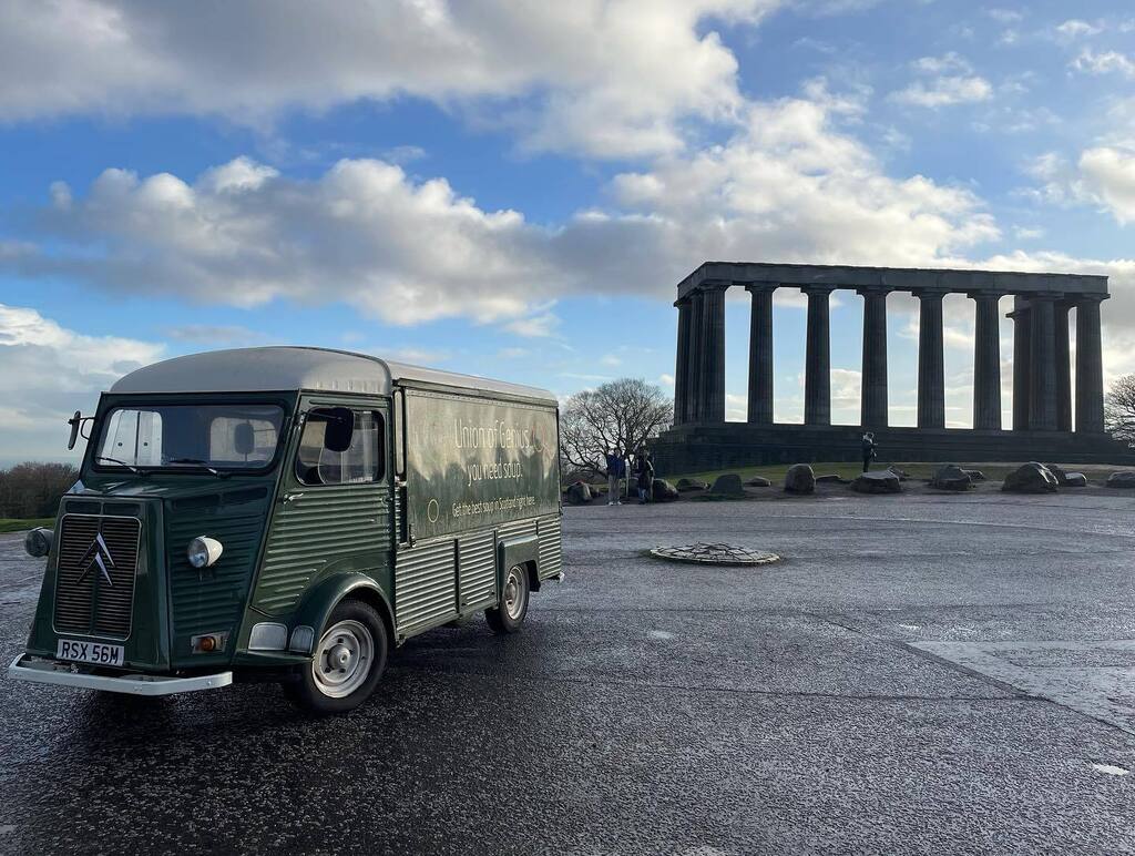 Dumbo visiting Callie up on Calton Hill! Sadly Callie is shut today so visit Dumbo on George Square for your daily dose of soup instagr.am/p/Cl3ctn7IA_b/