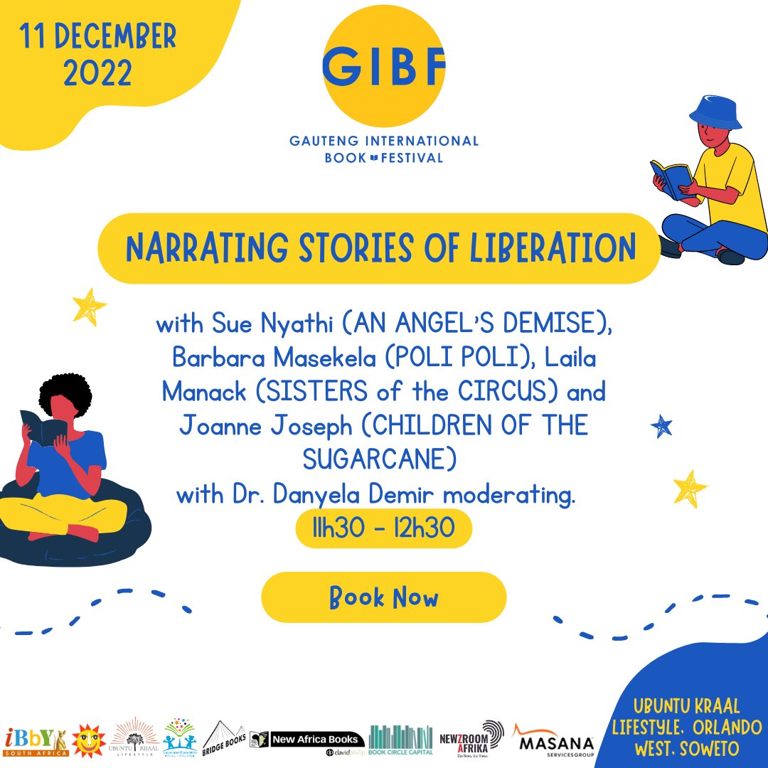 If you're in Gauteng, you don't want to miss the <a href="/GIBF_bookfes/">GIBF</a>! Get your tickets now and catch <a href="/JoanneGJoseph/">Joanne Joseph</a> and Barbara Masekela at the 11h30 Narrating Stories of Liberation session! ow.ly/TXWw50LXlS0
