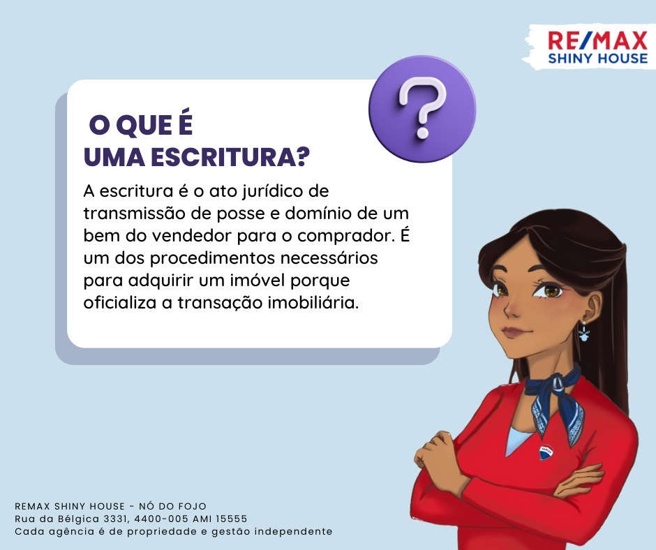 RemaxShinyHouse's tweet photo. 🔴🔵Hoje, na dica do dia, a Mara explica-lhe o que é uma "escritura".🏡💼
Para mais informações marque uma reunião com um dos nossos agentes"📞
#dicas #dicadodia #mara #escritura #remaxshinyhouse #nódofojo #canidelo #vilanovadegaia #porto #remax #remaxporto #remaxportugal https://t.co/xRNsBgeljg