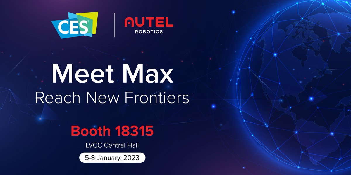 AutelRobotics's tweet photo. Autel will be attending #CES from Jan 5-8, 2023!
Meet us at Booth #18315, LVCC Central Hall.
#AutelRobotics #CES #Auteldrones https://t.co/kjPGbghkDW