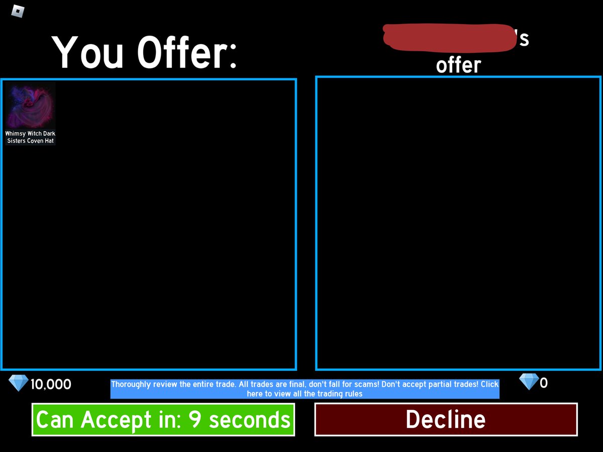 CROSSTRADE PROOF #11

(traded with the same person last crosstrade, they went first again)