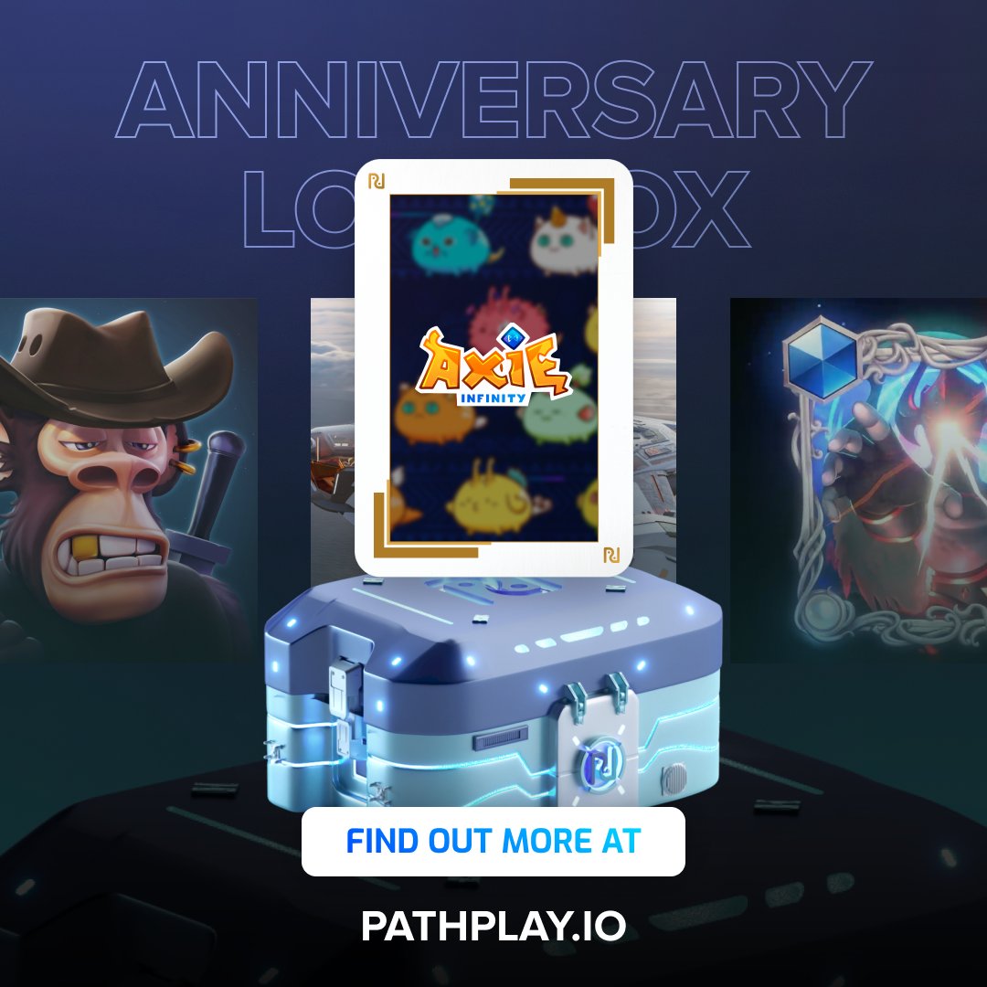 😲LAST CALL😲

Ever wanted to own <a href="/AxieInfinity/">Axie Infinity</a> NFTs? 👀👀

Here's your chance to get lucky by unlocking and opening our special anniversary lootboxes on #PathPlay! 🎁🎁 

Full details here 👇
pathplay.io/posts/16700435…

#PathDAO #AxieInfinity #AxieOrigins