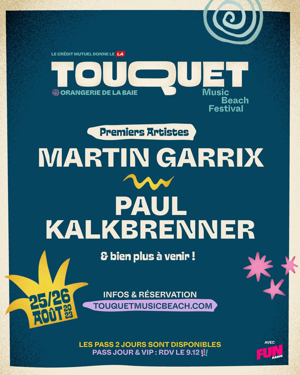 funradio_fr's tweet photo. Le DJ superstar de la techno @paulkalkbrenner et le prodige sacré DJ Numéro #1 au monde @MartinGarrix débarquent pour enflammer la MainStage du @TMBfestival les 25 et 26 août 2023 prochain ! 🔥🤩 Vous avez hâte ? Nous, OUI ! 😍 https://t.co/hYexSldGmG