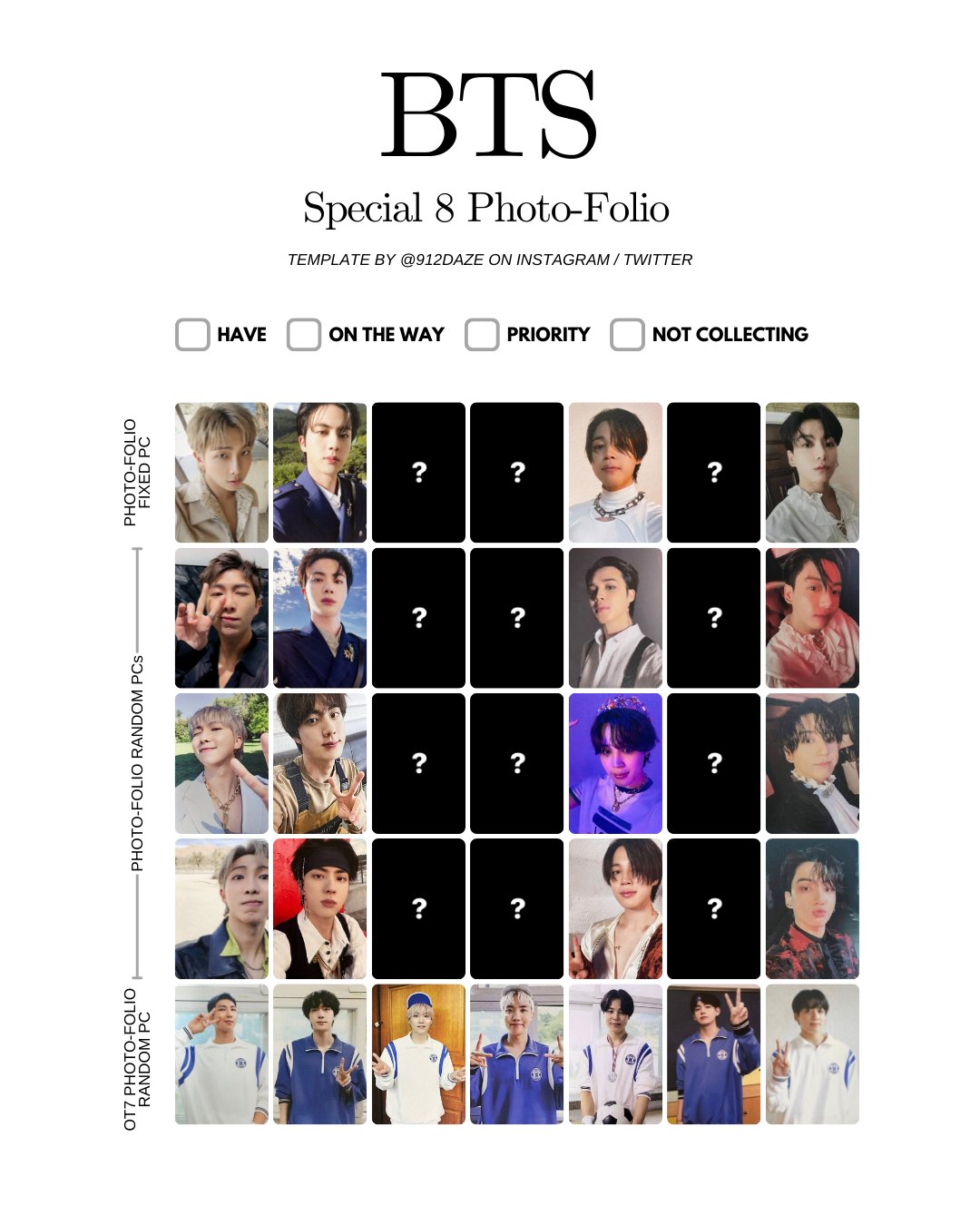 BTS 写真集  トレカ 7 コンプリート コンプ Photo-Folio BTS 写真集 トレカ 7 コンプリート コンプ Photo-Folio