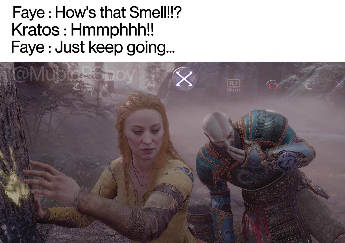 webdevMubin's tweet image. Secret cut sense...
Only legends can trigger..
#GodofWarRagnarok #GodofWar #GodofWarRagnarokps5 #godofwarmeme #MEMES #Kratos #Faye #secretsense