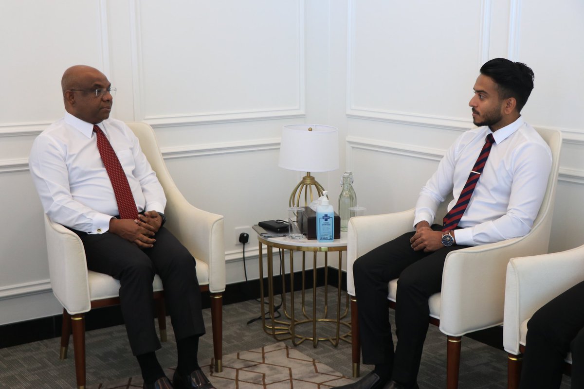 Our EXCO had the privilege of meeting Minister <a href="/abdulla_shahid/">Abdulla Shahid</a> of <a href="/MoFAmv/">Ministry of Foreign Affairs 🇲🇻</a> to discuss our work &amp; commend on his inclusive agenda in the Maldives as well as globally by promoting human rights, specifically migrant rights, during his tenure as the President of <a href="/UN/">United Nations</a> General Assembly.