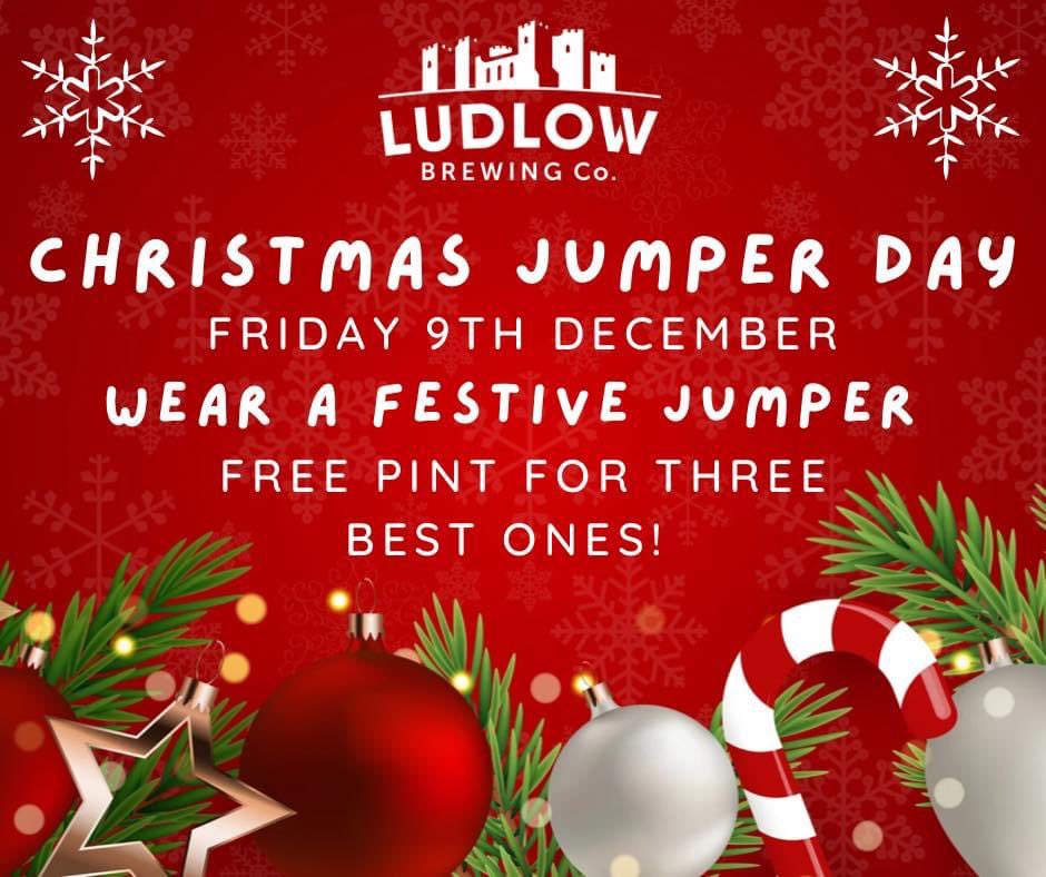 🎄 Wear your most fetching festive jumper this Friday... Free pint for three best ones. 🍻